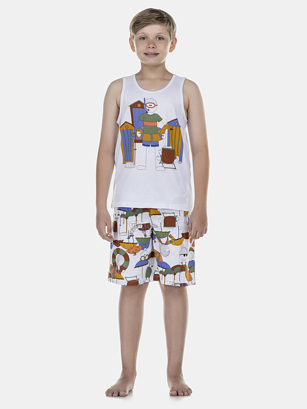 Conjunto Blusa Regata e Bermuda