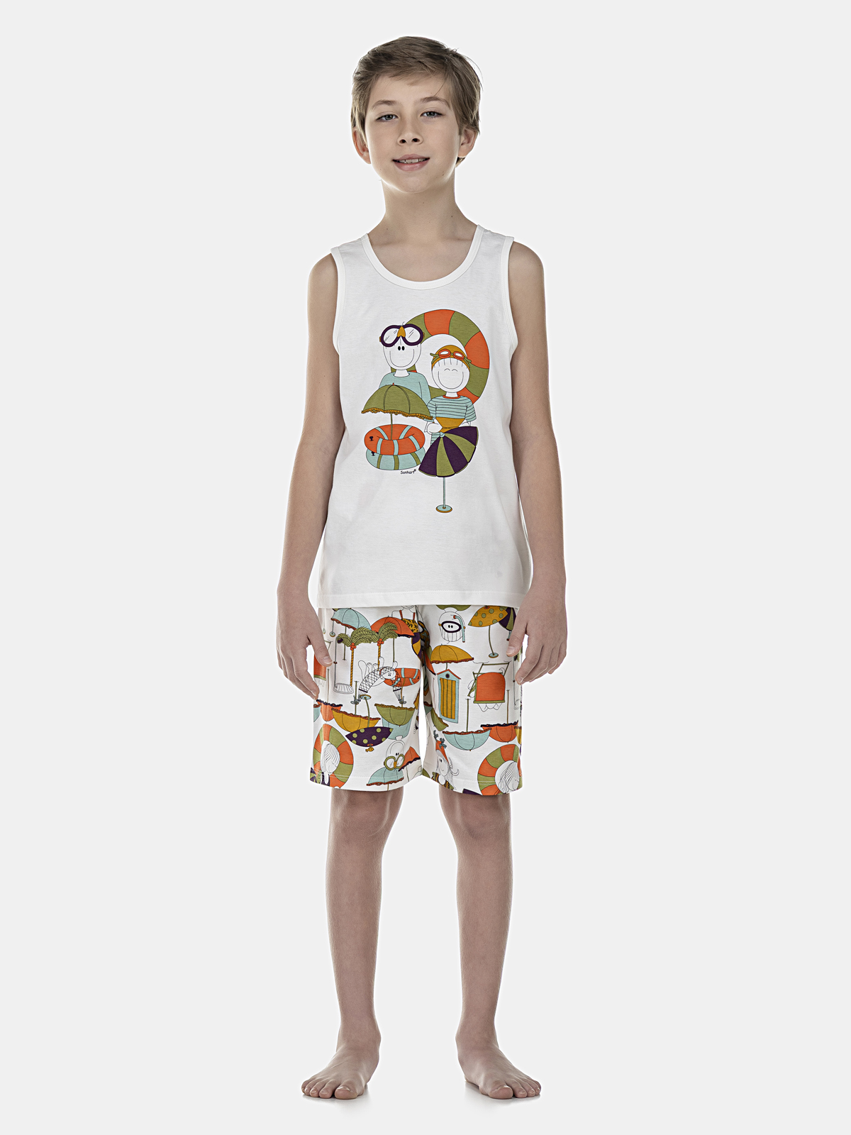 Conjunto Blusa Regata e Bermuda