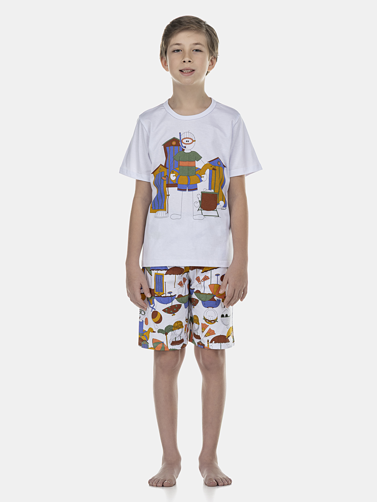 Conjunto Camisete Manga Curta e Short