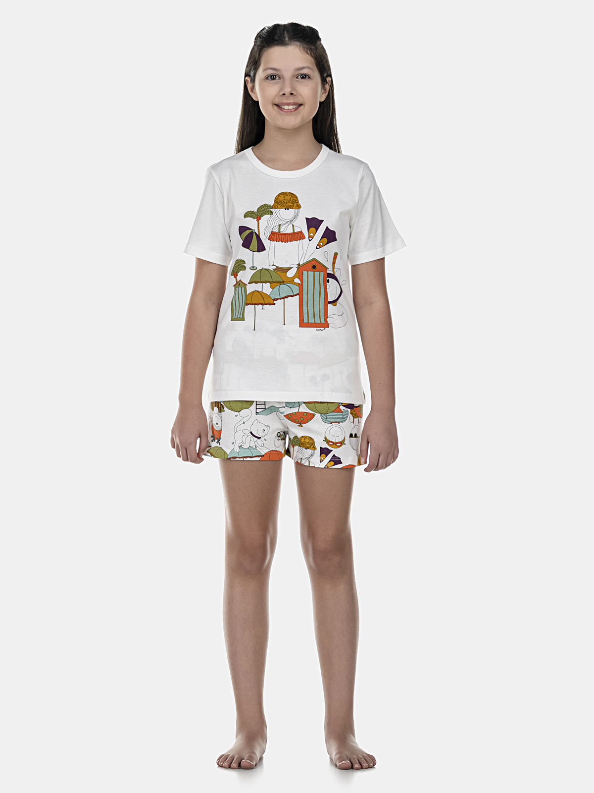 Conjunto Camisete Manga Curta e Short