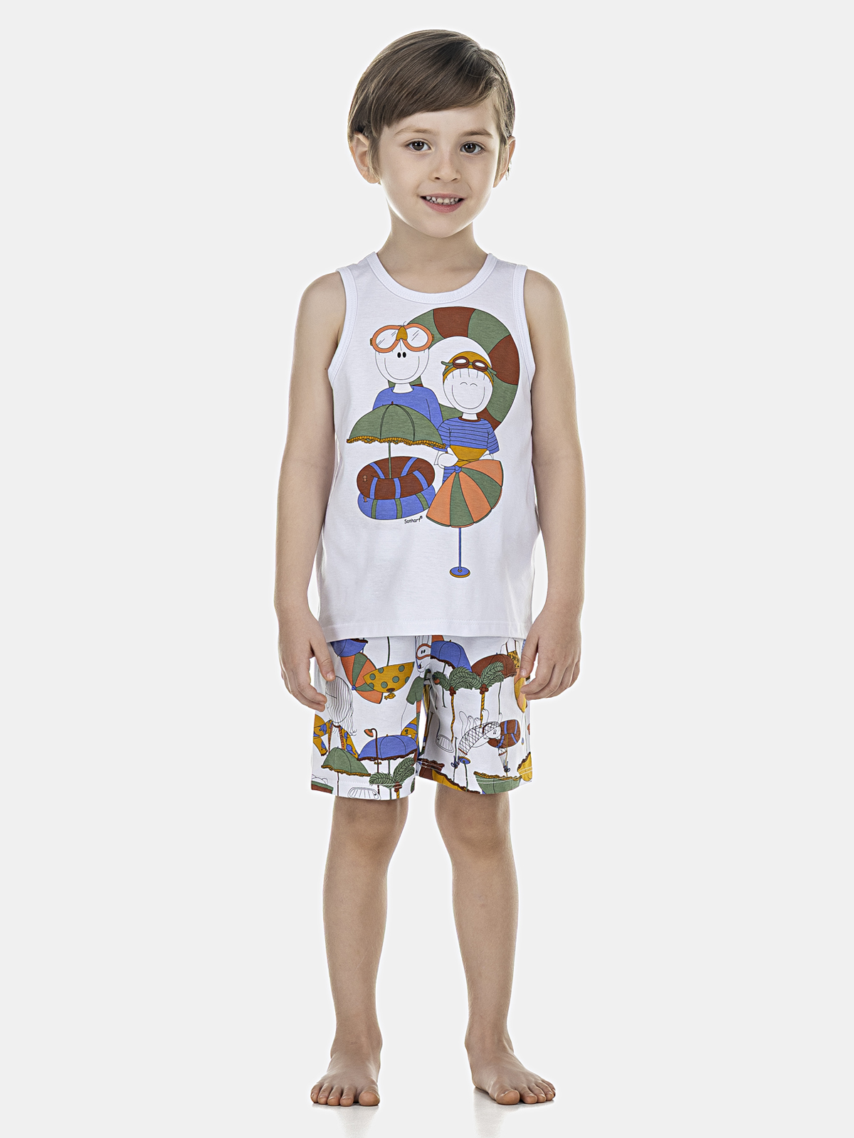 Conjunto Blusa Regata e Bermuda