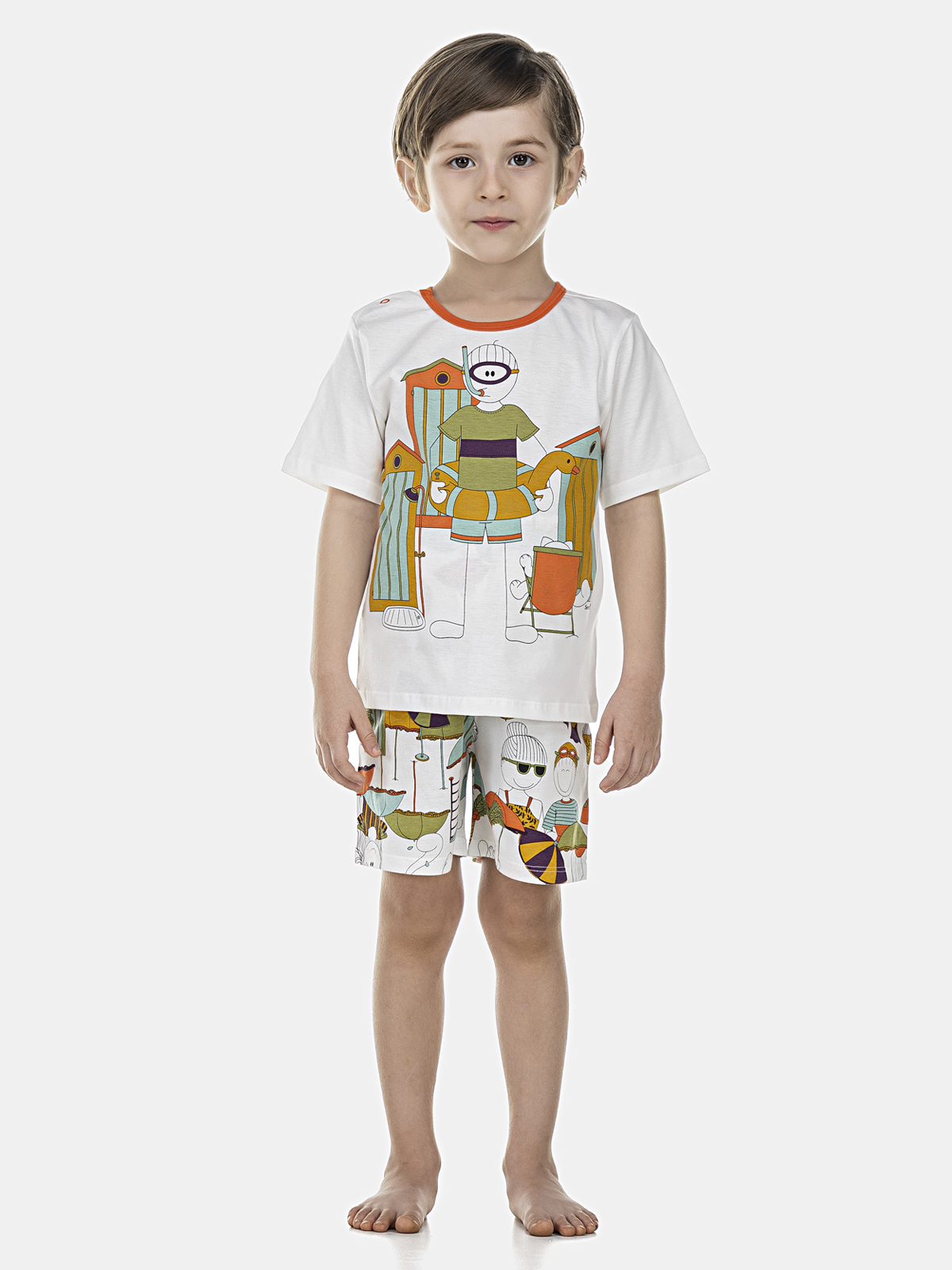 Conjunto Camisete Manga Curta e Bermuda