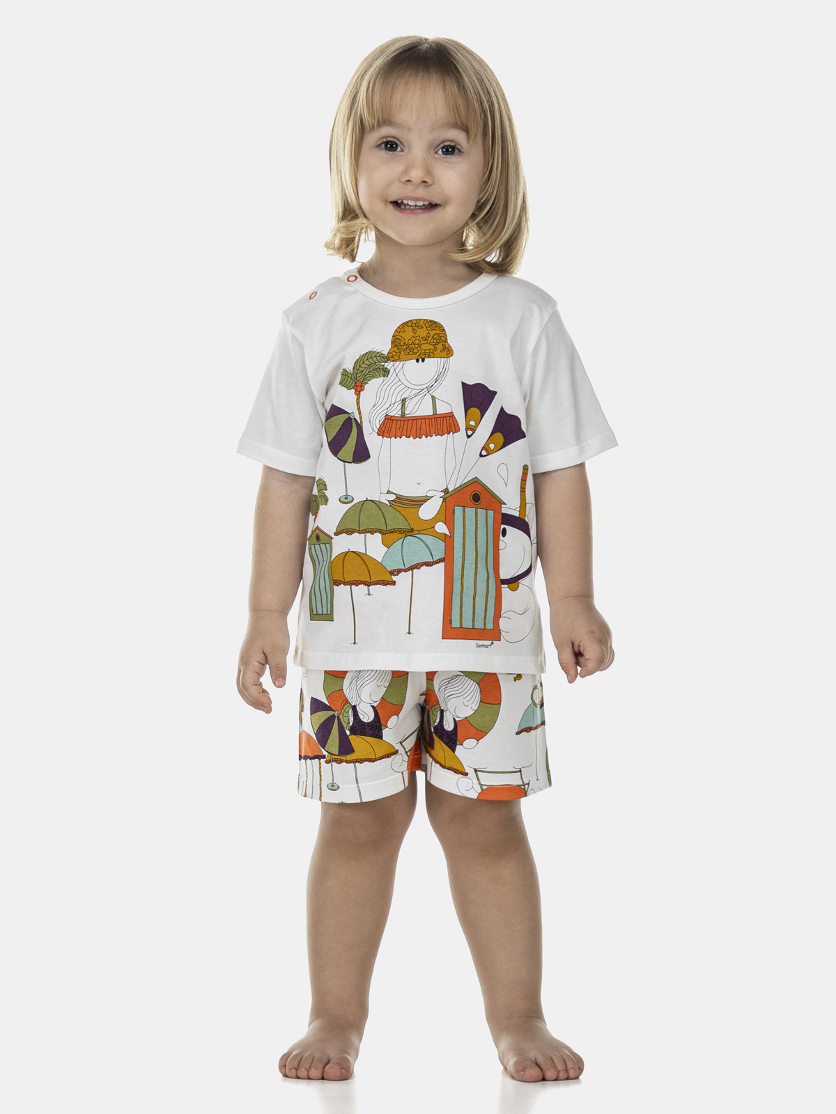 Conjunto Camisete Manga Curta e Short