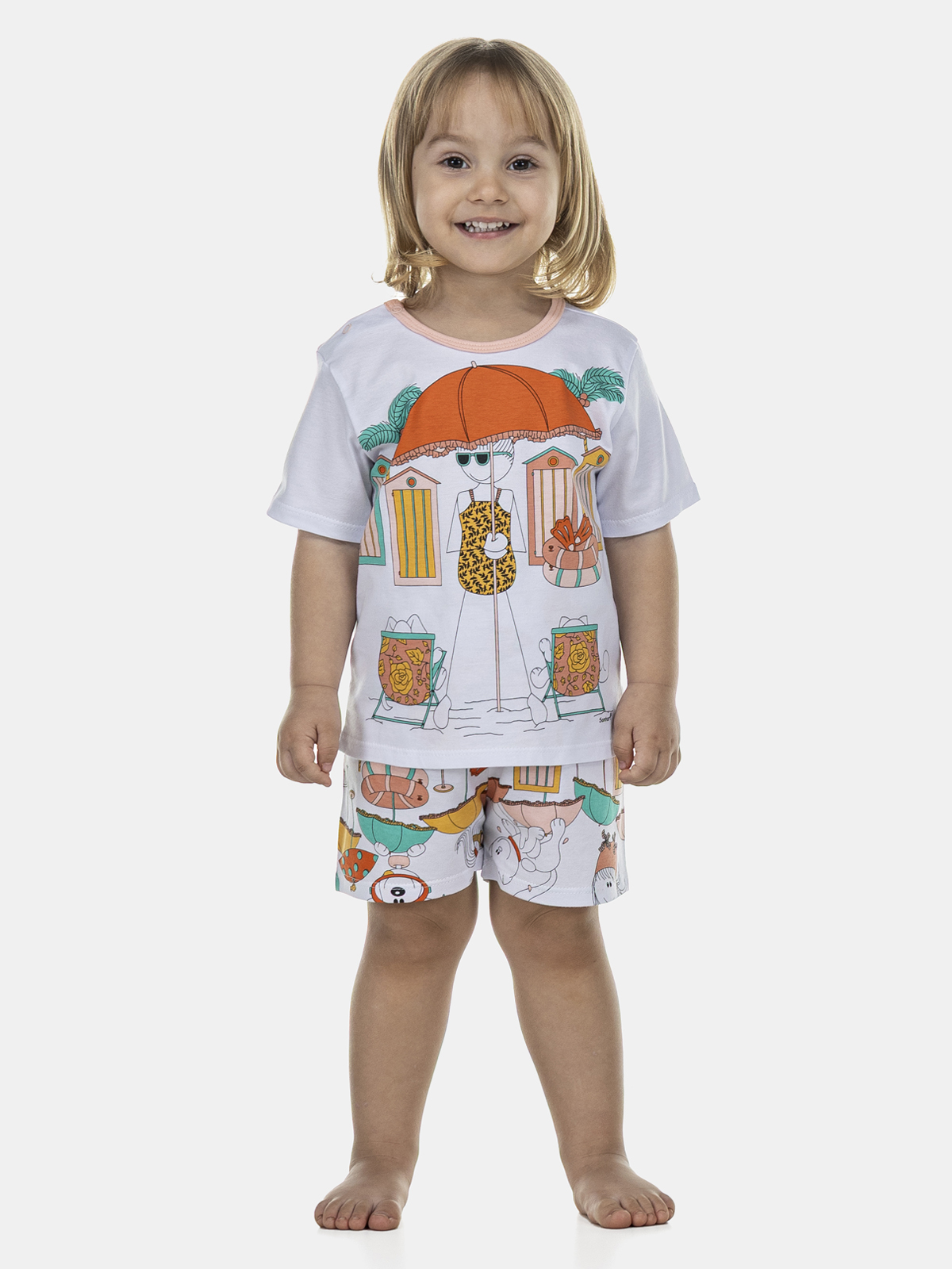 Conjunto Camisete Manga Curta e Short