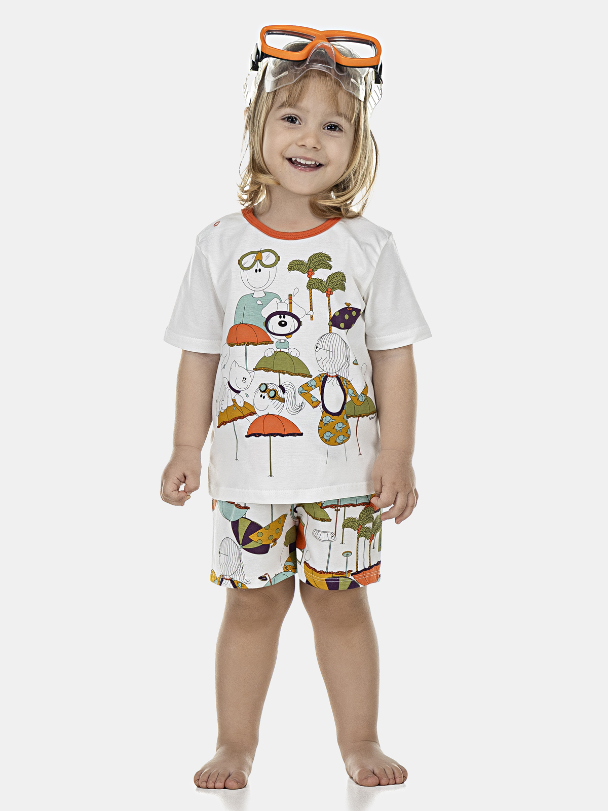 Conjunto Camisete Manga Curta e Short