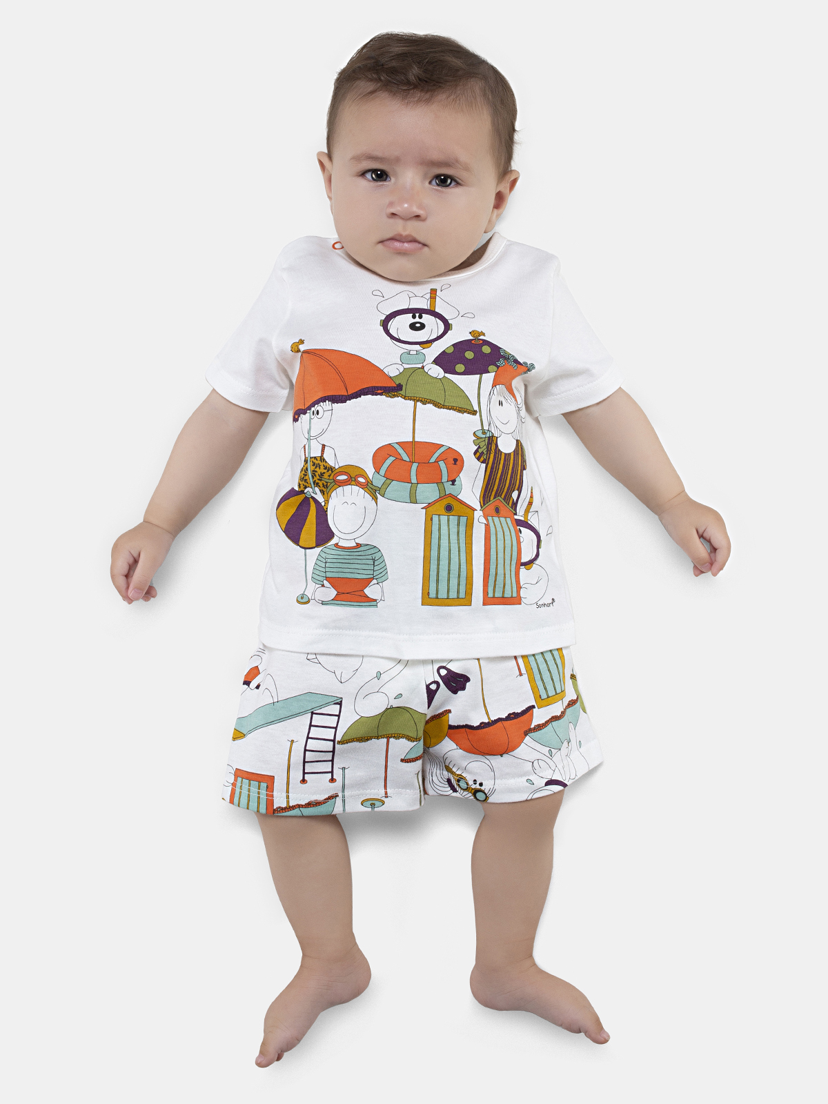 Conjunto Camisete Manga Curta e Short