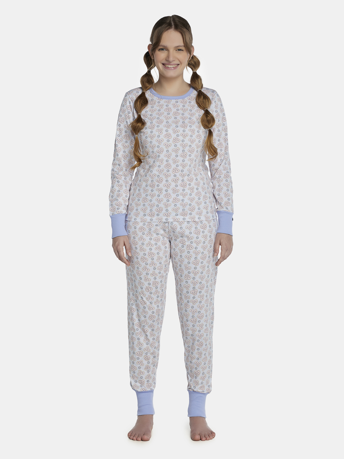 Conjunto camisete e calça de algodão