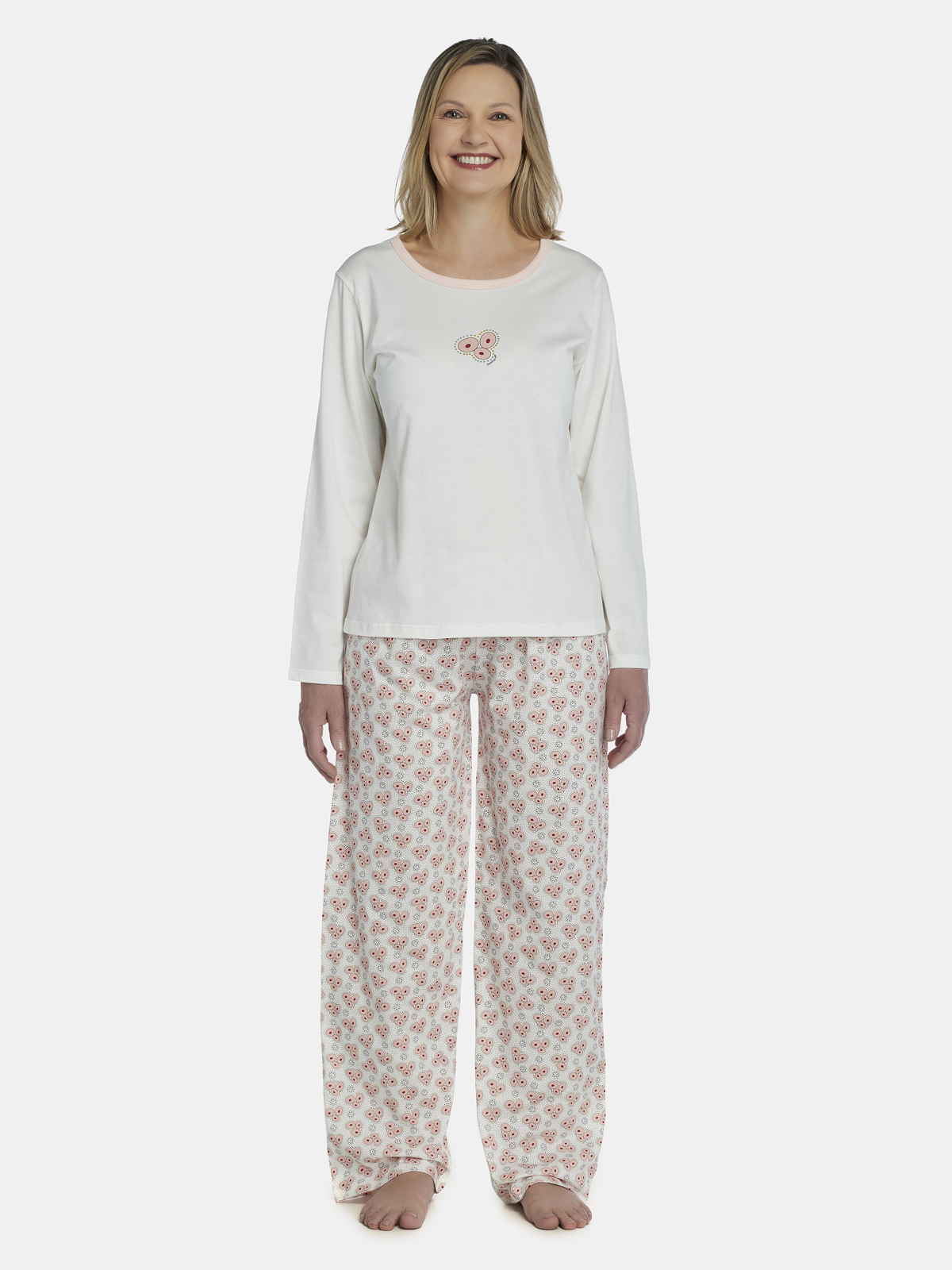 Conjunto camisete e calça de algodão