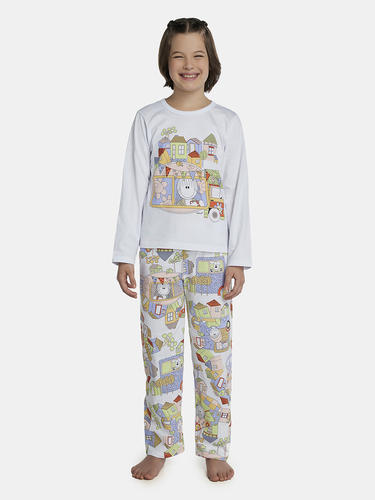 Conjunto camisete  e calça algodão