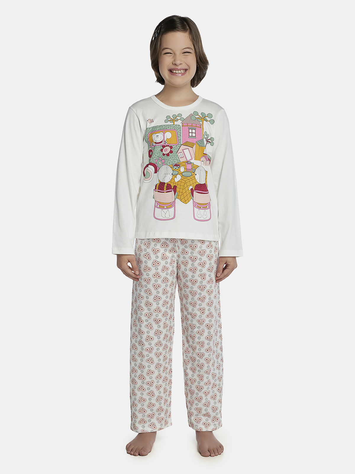 Conjunto camisete e calça algodão