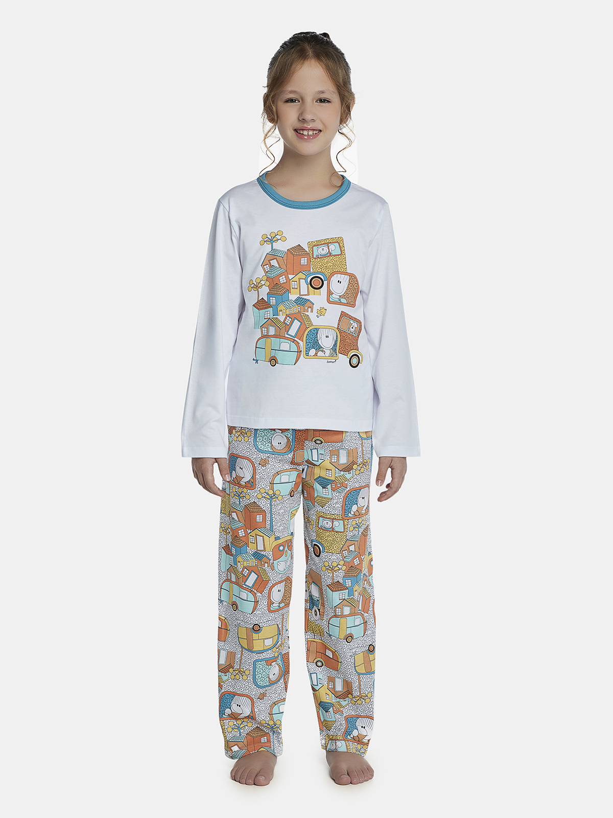 Conjunto camisete  e calça algodão