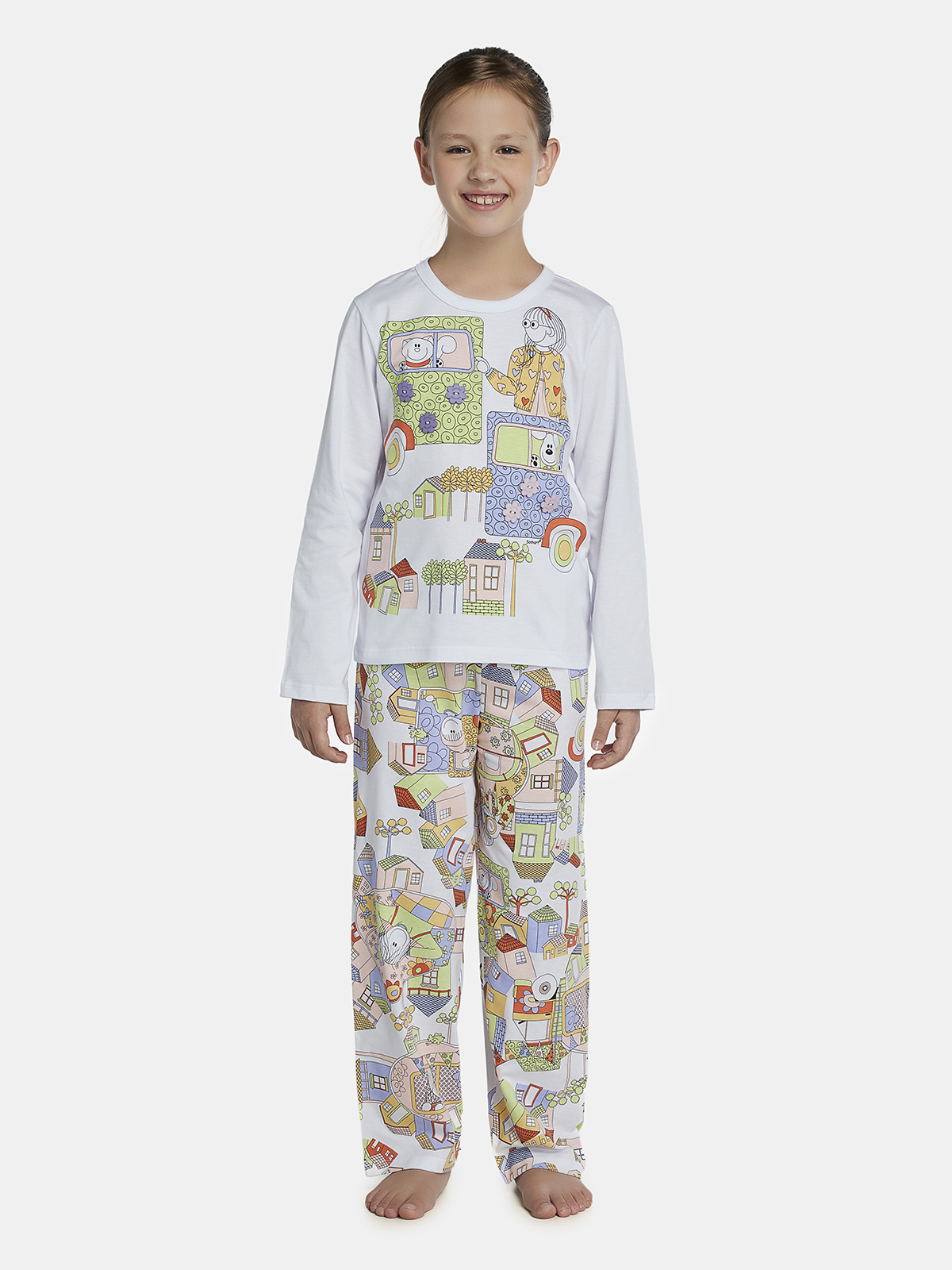 Conjunto camisete e calça algodão