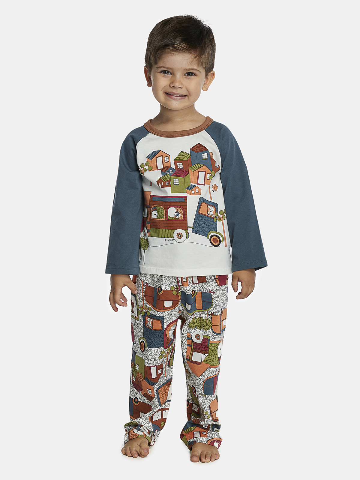 Conjunto camiseta e calça algodão