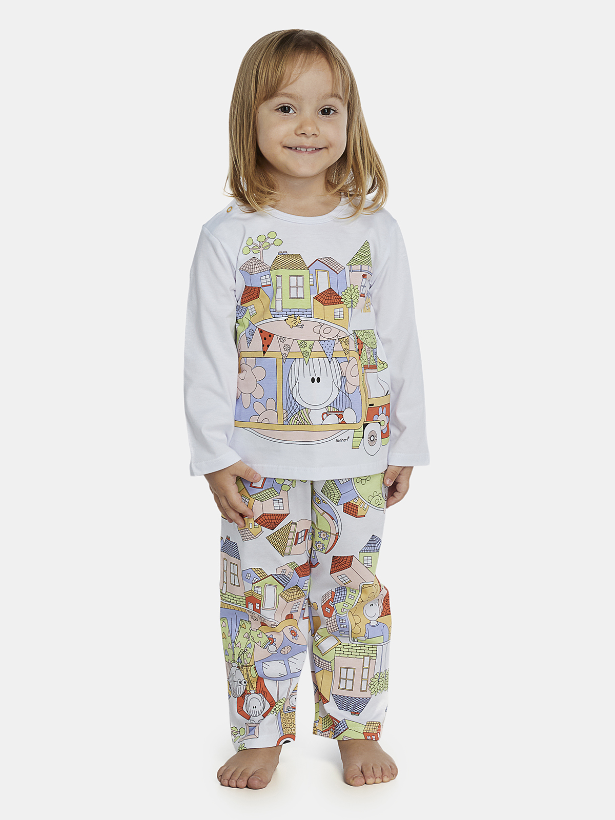 Conjunto camisete e calça algodão