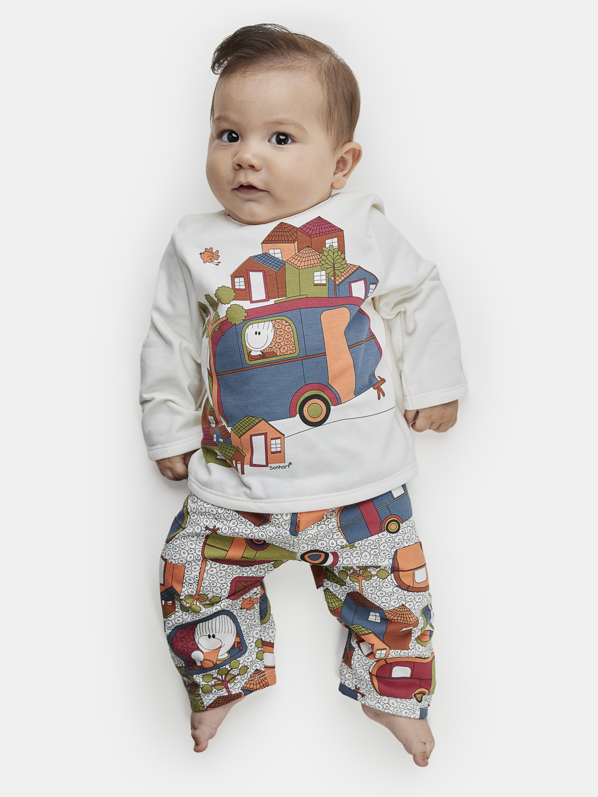 Conjunto camiseta e calça moletinho