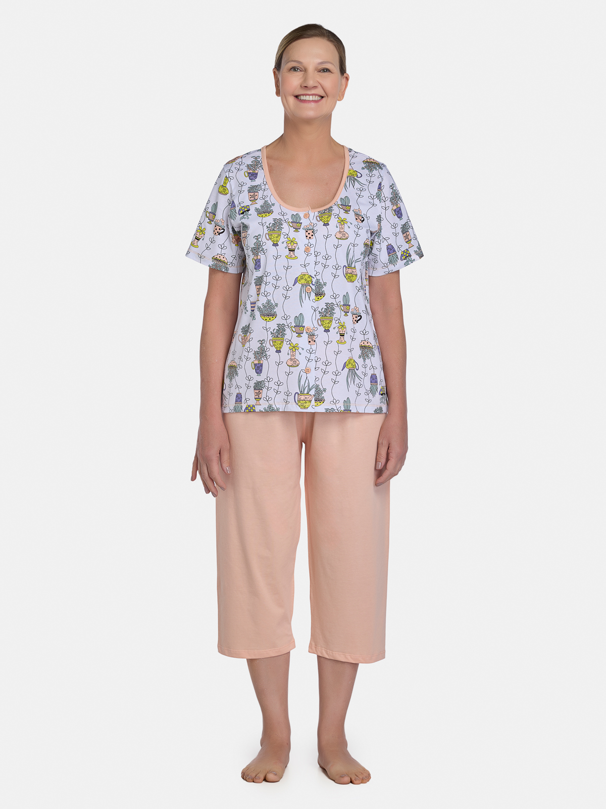 Pijama Camisete e Corsário
