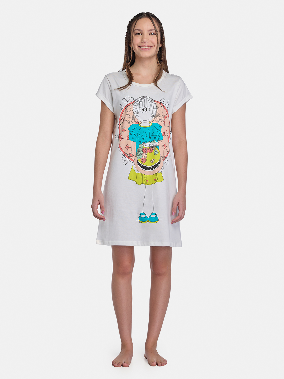 Camisão Manga Curta Acinturado