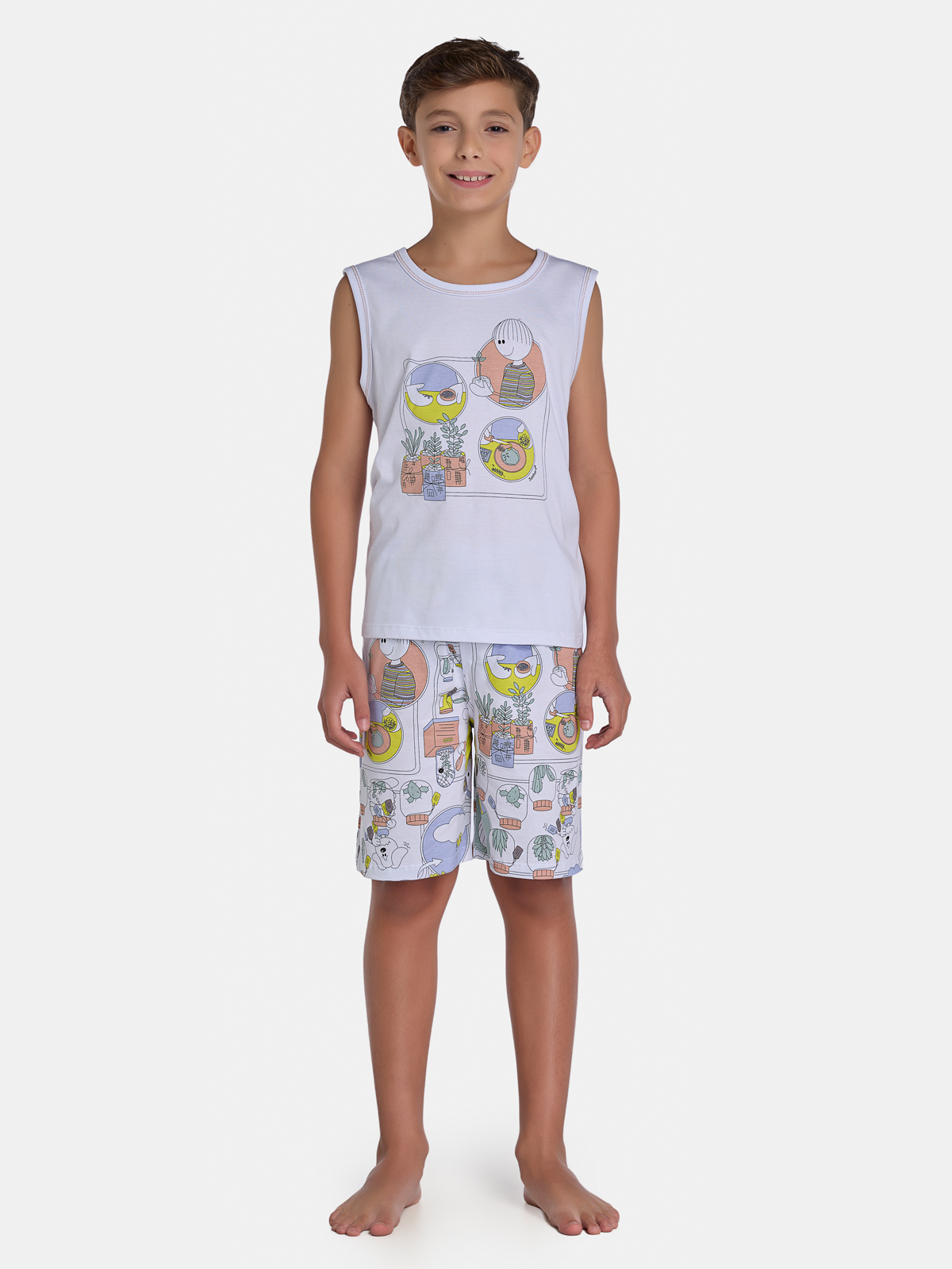 Pijama Regata Machão e Bermuda