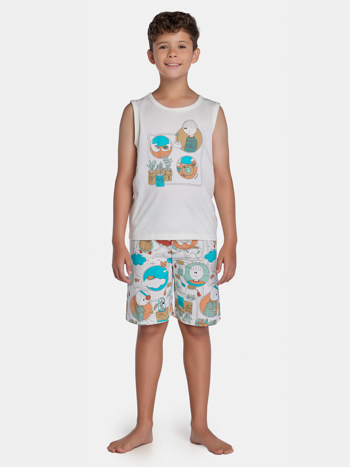 Pijama Regata Machão e Bermuda