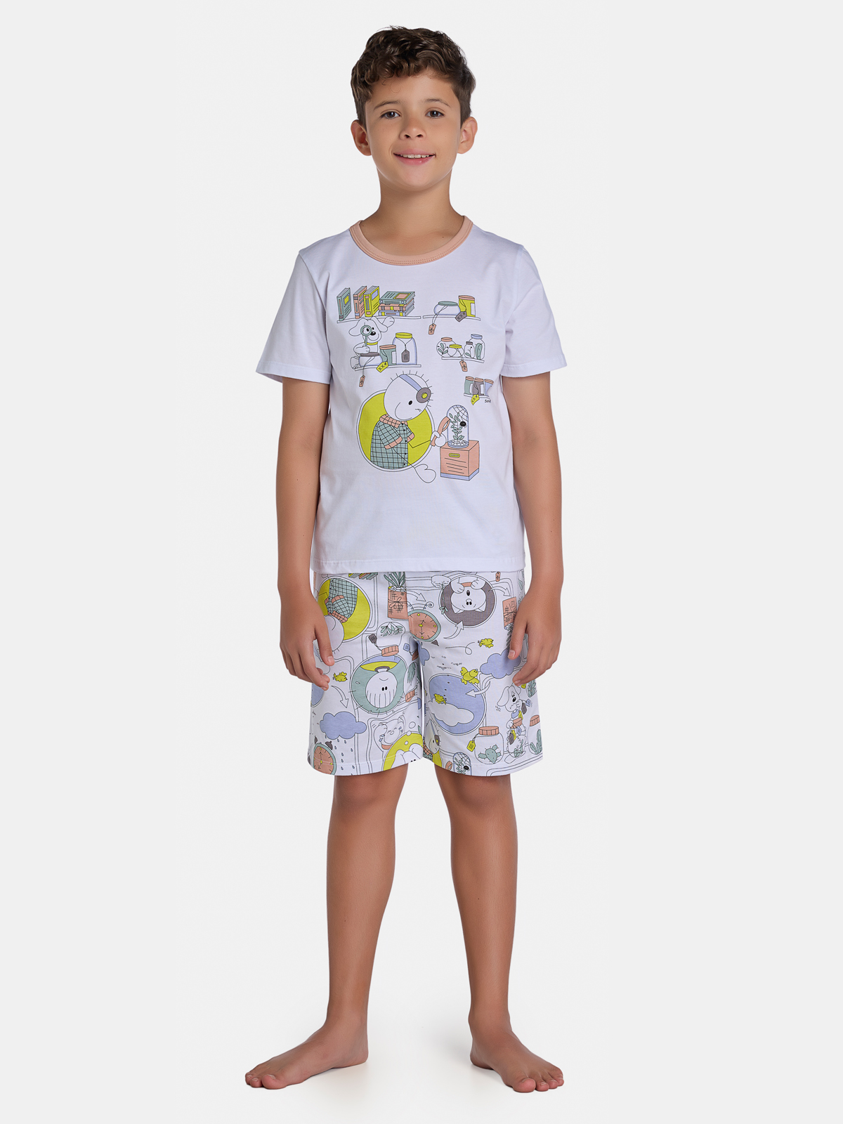 Pijama Camiseta e Bermuda