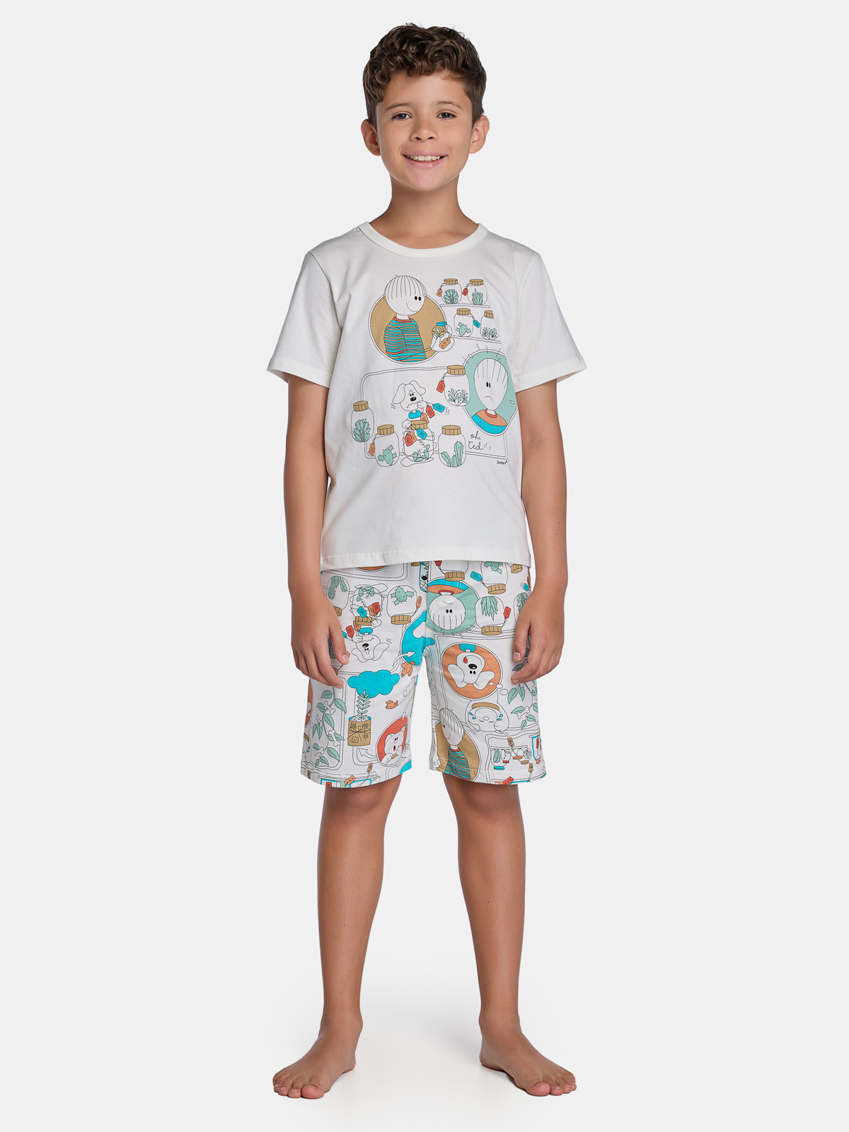 Pijama Camiseta e Bermuda