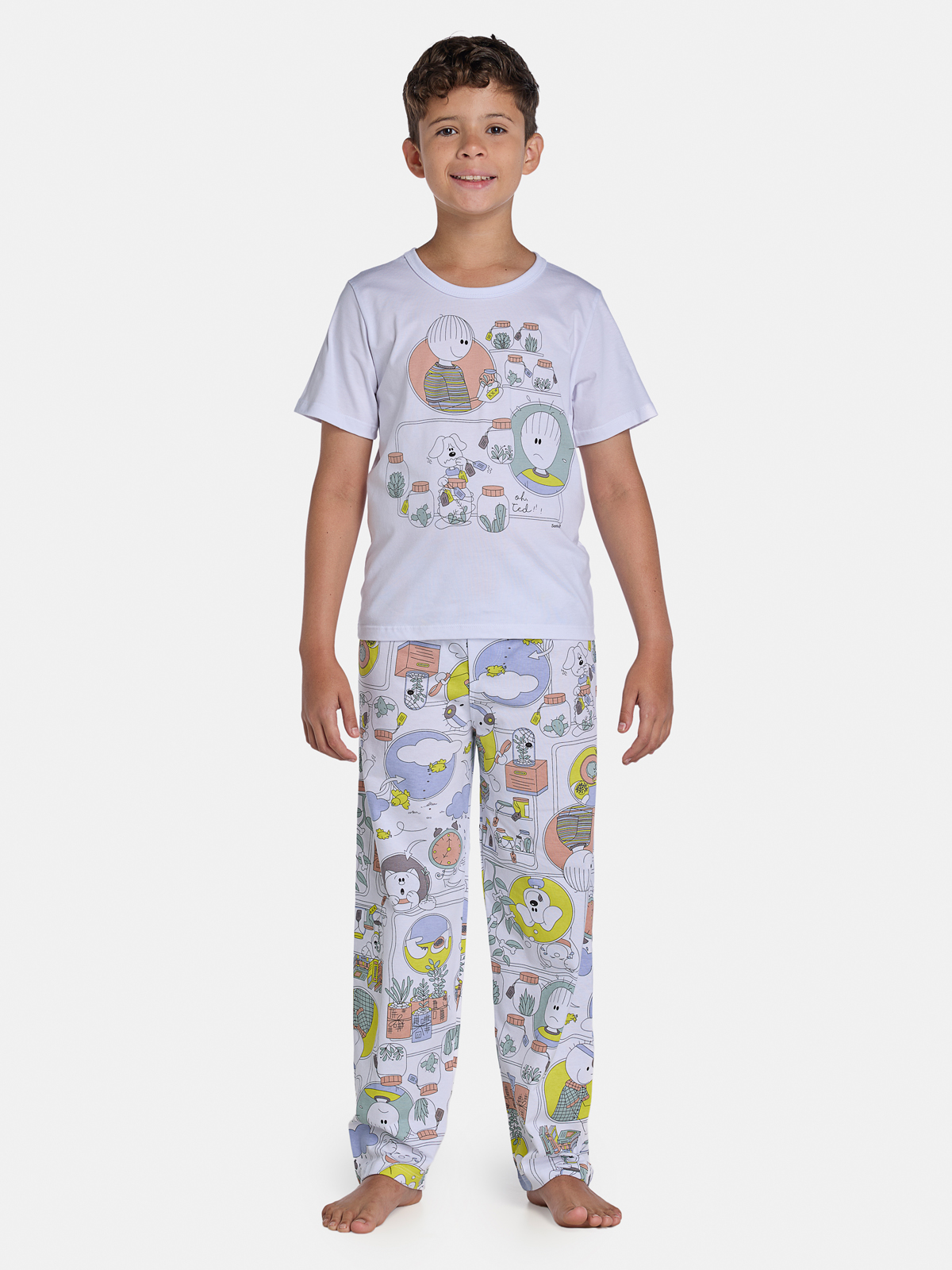 Pijama Camiseta e Calça