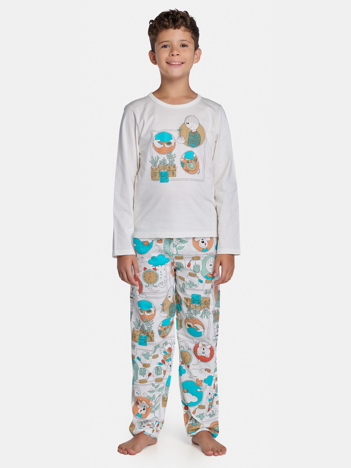 Pijama Manga Longa e Calça