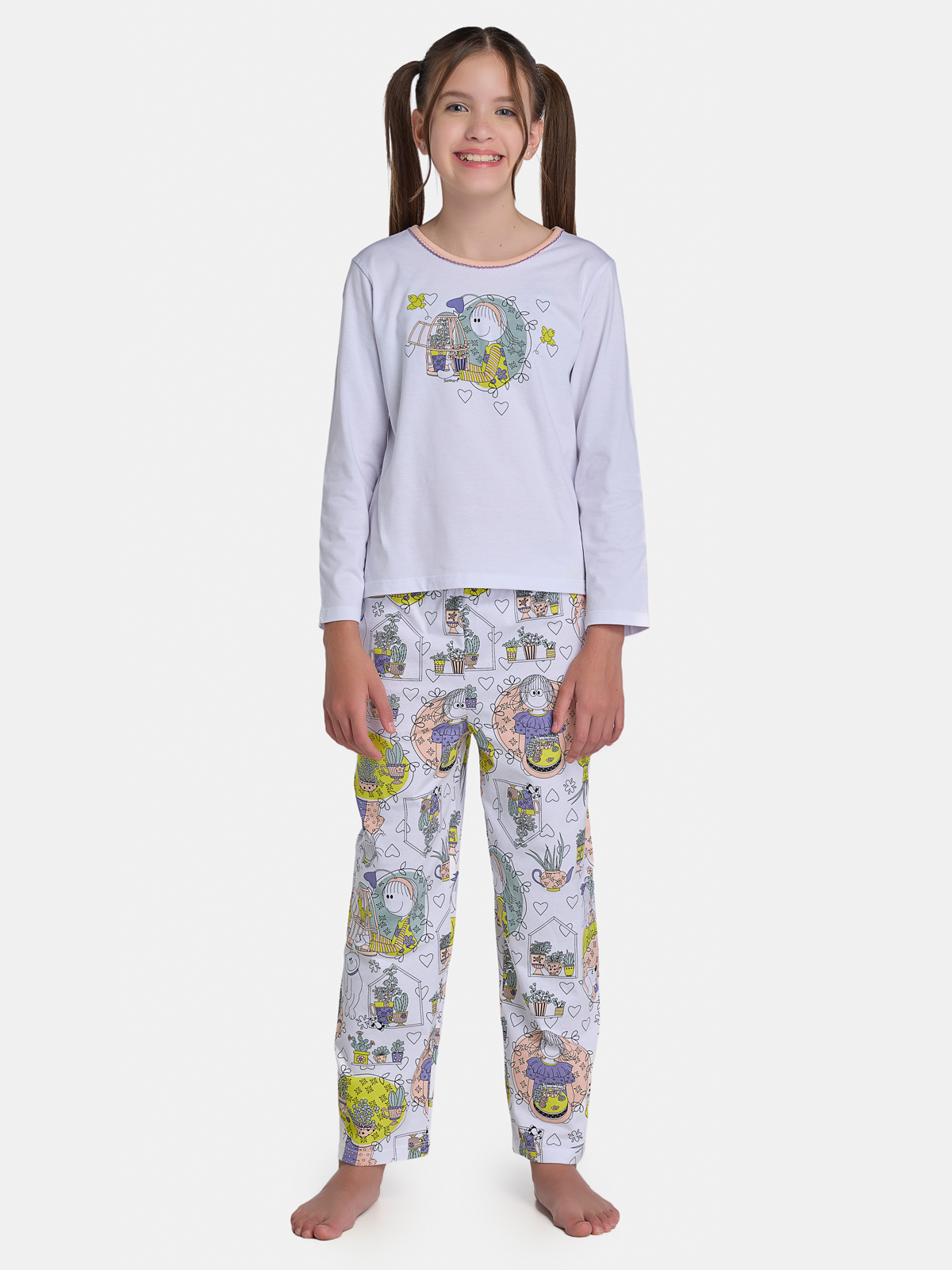 Pijama Manga Longa e Calça