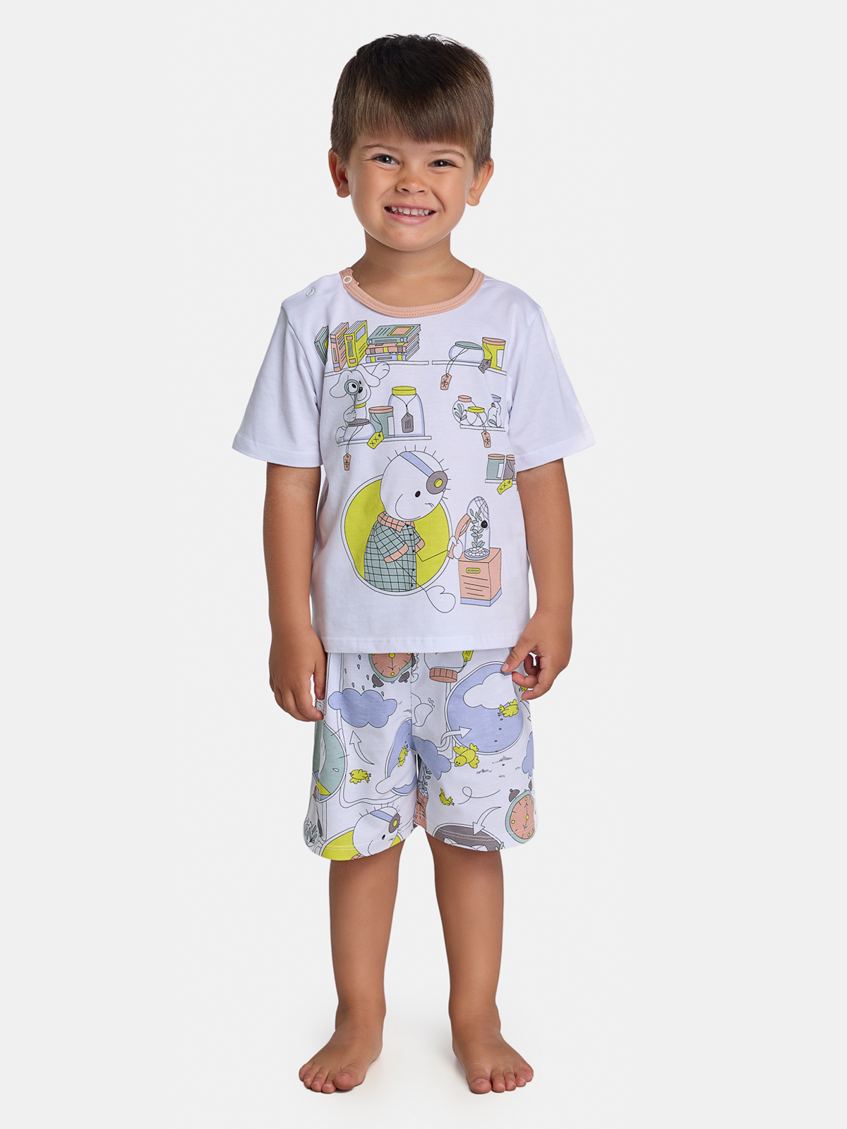Pijama Camiseta e Bermuda