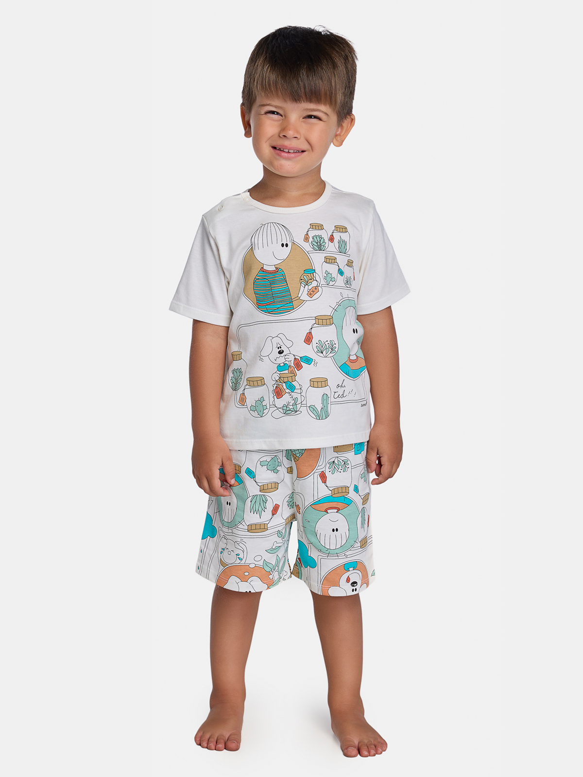 Pijama Camiseta e Bermuda