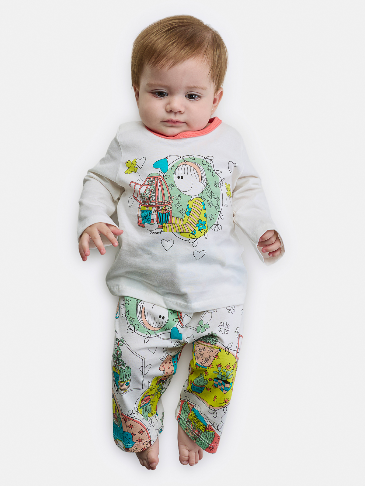 Pijama Manga Longa e Calça