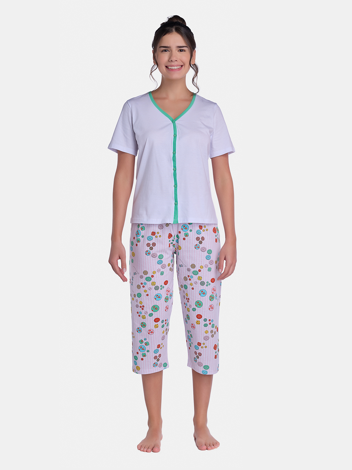 Pijama Camisete e Corsário