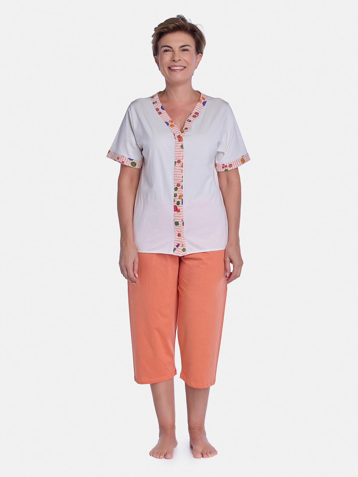 Pijama Camisete e Corsário