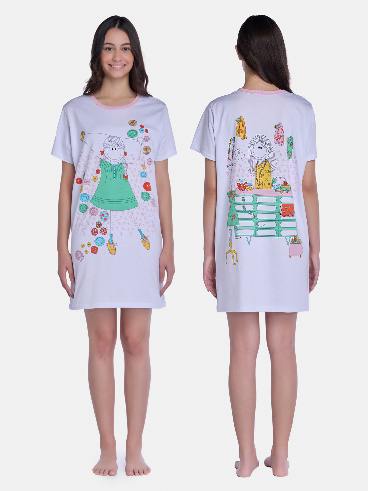Camisão Manga Curta