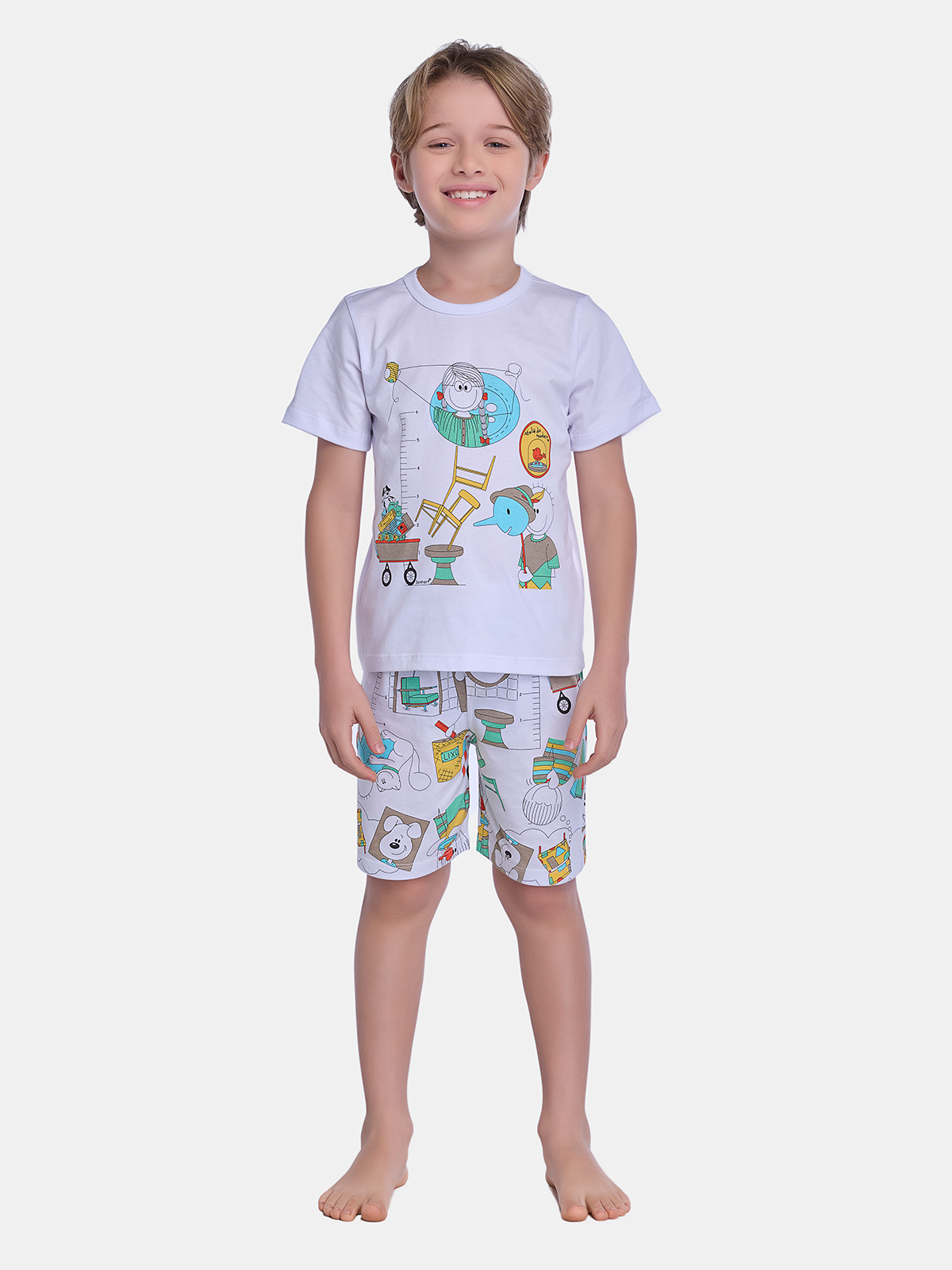 Pijama Camiseta e Bermuda