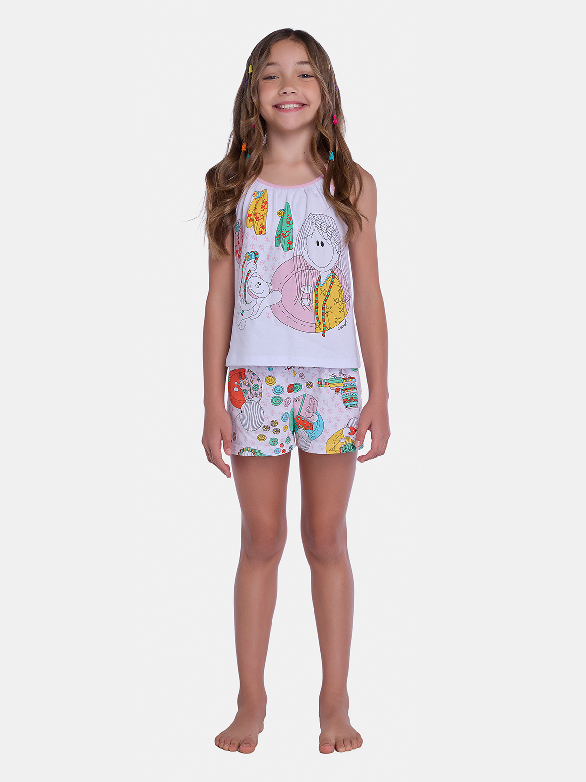 Pijama Alça e Short
