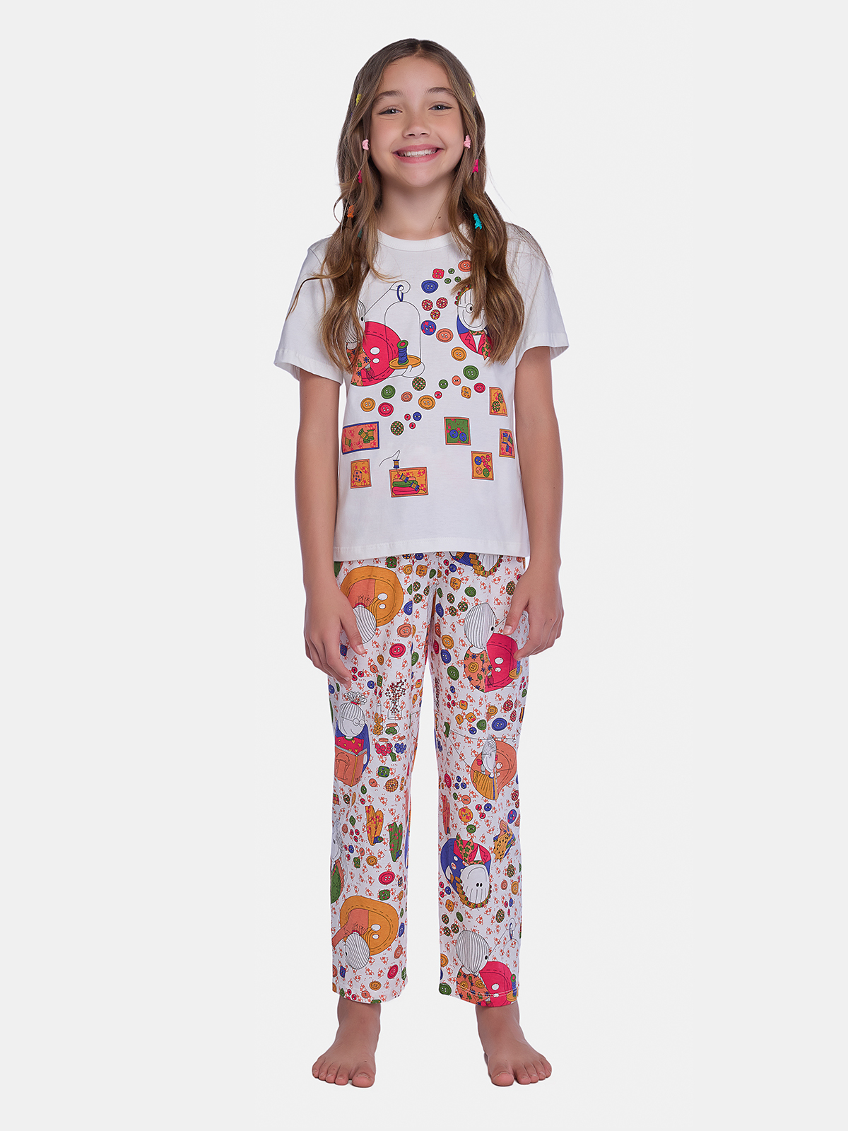 Pijama Camisete e Calça
