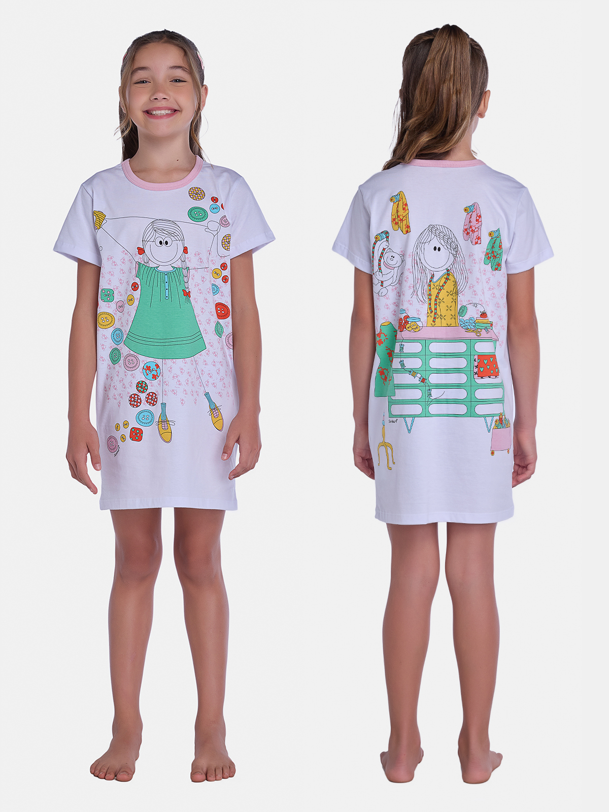 Camisão Manga Curta