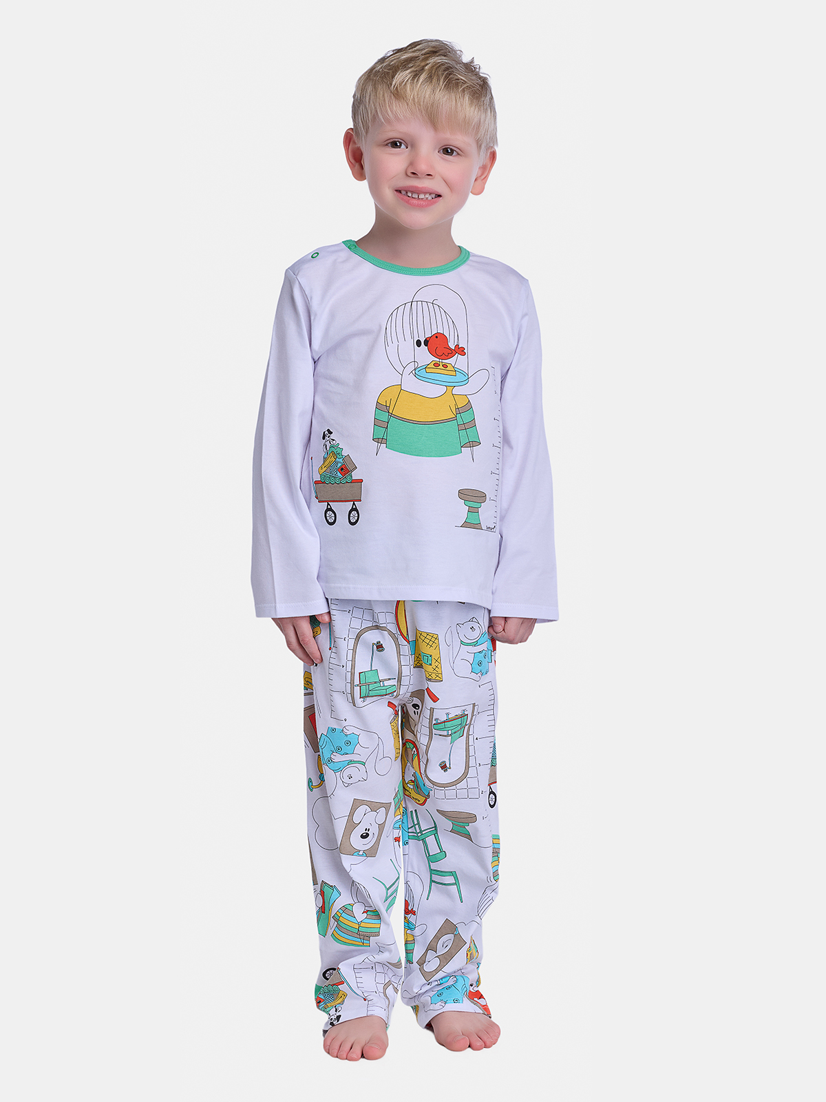 Pijama Manga Longa e Calça
