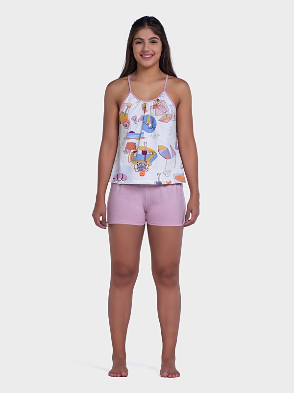 Pijama Alça e Short