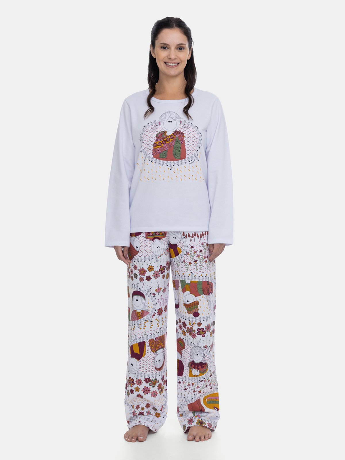 Pijama Manga Longa e Calça