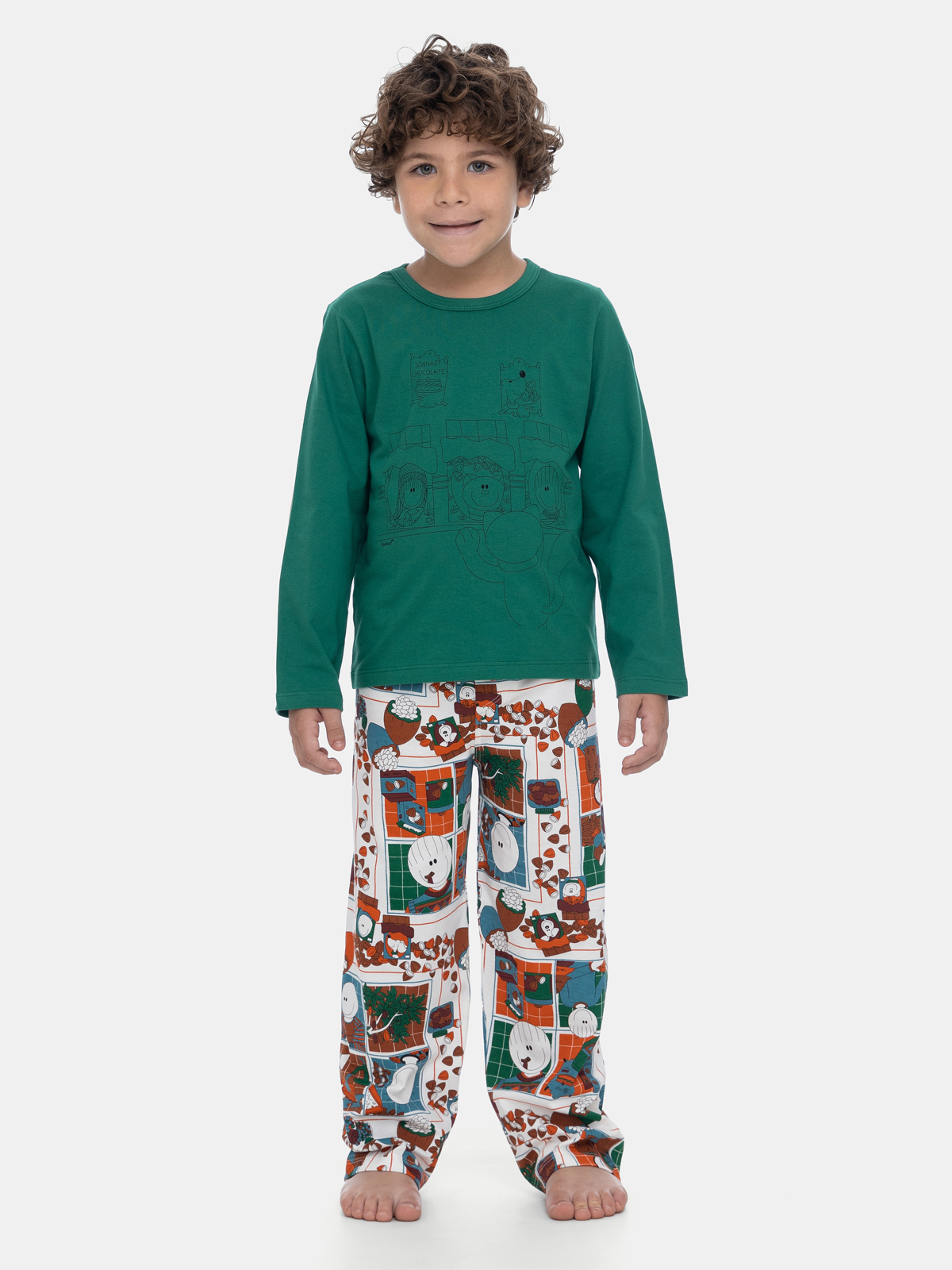 Pijama Manga Longa e Calça