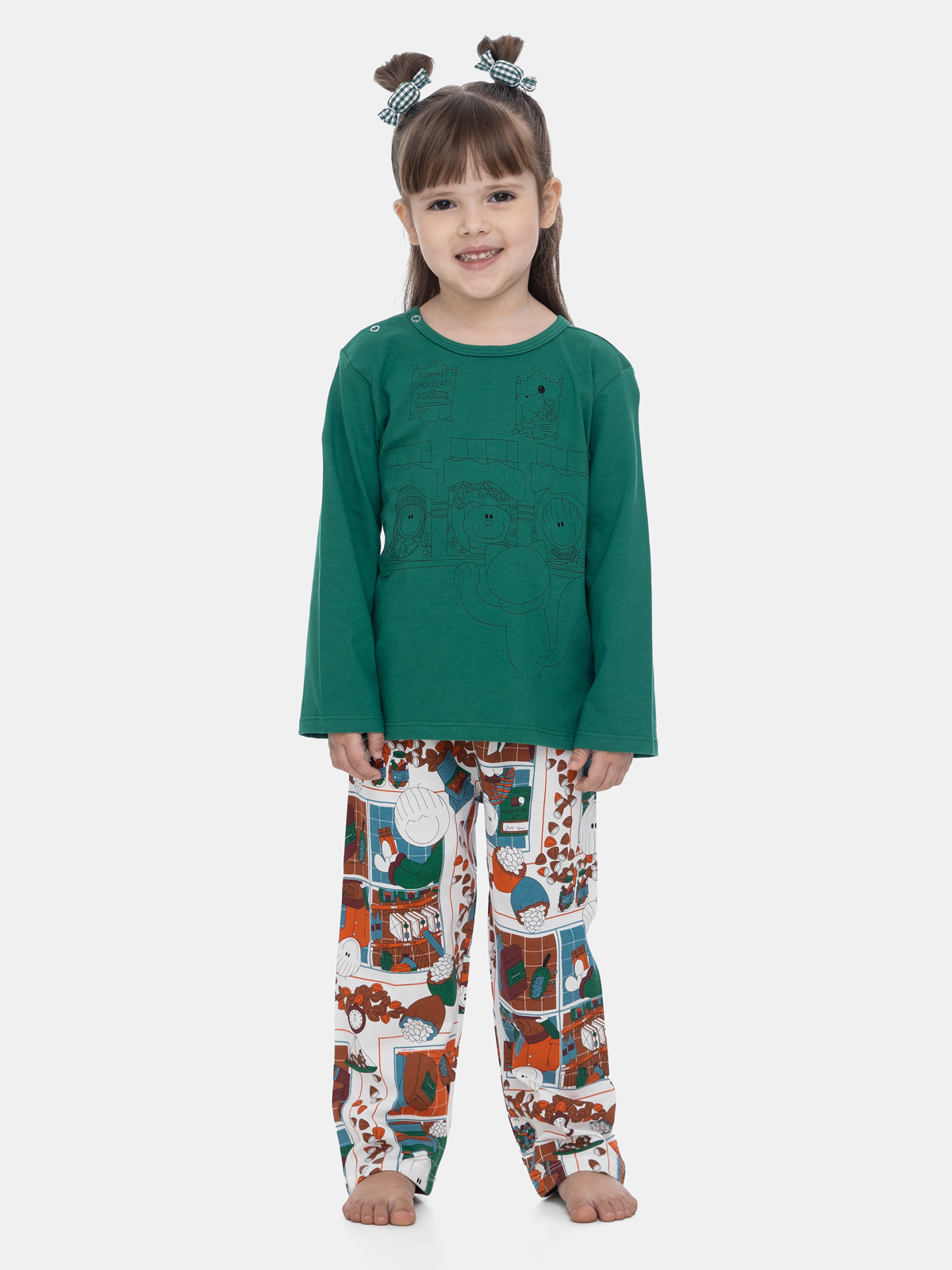 Pijama Manga Longa e Calça