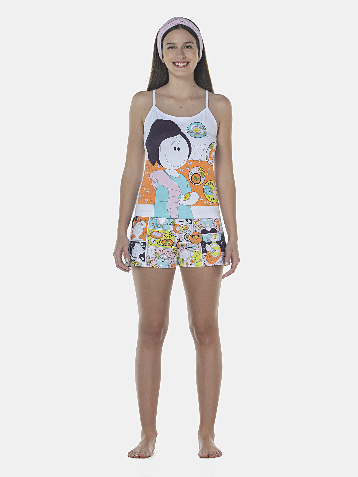 Pijama Alça e Short